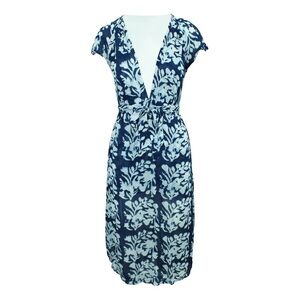 Reformation Thalia Dress in Blue/White Floral